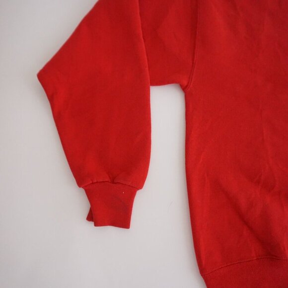VTG '90S Jerzees Red Banson Elementary Staff School Teacher Crewneck Sweater L - Picture 7 of 9